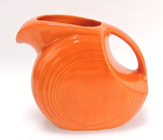 Fiesta disc water pitcher, red