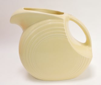 Fiesta disc water pitcher, ivory
