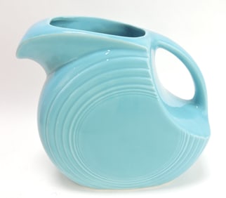 Fiesta disc water pitcher, turquoise