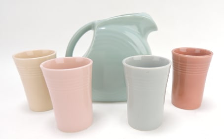 Fiesta Jubilee juice set with celadon