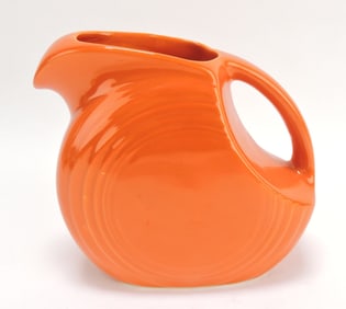 Fiesta disc juice pitcher, red