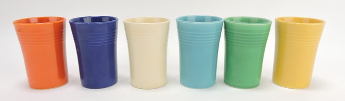 Fiesta juice tumbler group, all 6 original