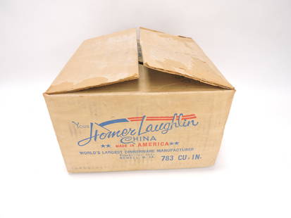 Fiesta 1959 dinner set in original box,: 16 pieces, medium green, red, turquoise, yellow