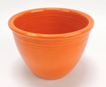 Fiesta #1 mixing bowl, red, glaze miss