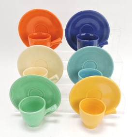 Fiesta demitasse cup & saucer group,
