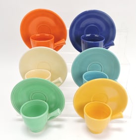 Fiesta demitasse cup & saucer group,
