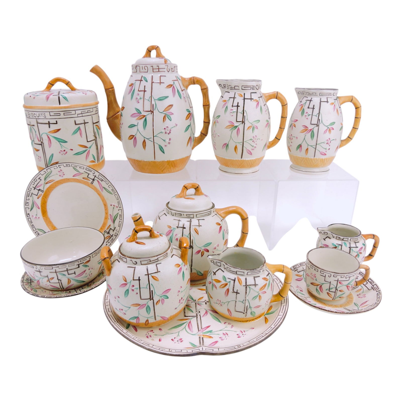 Brownhills Pottery majolica lot of 14 pcs: (1 of 1)