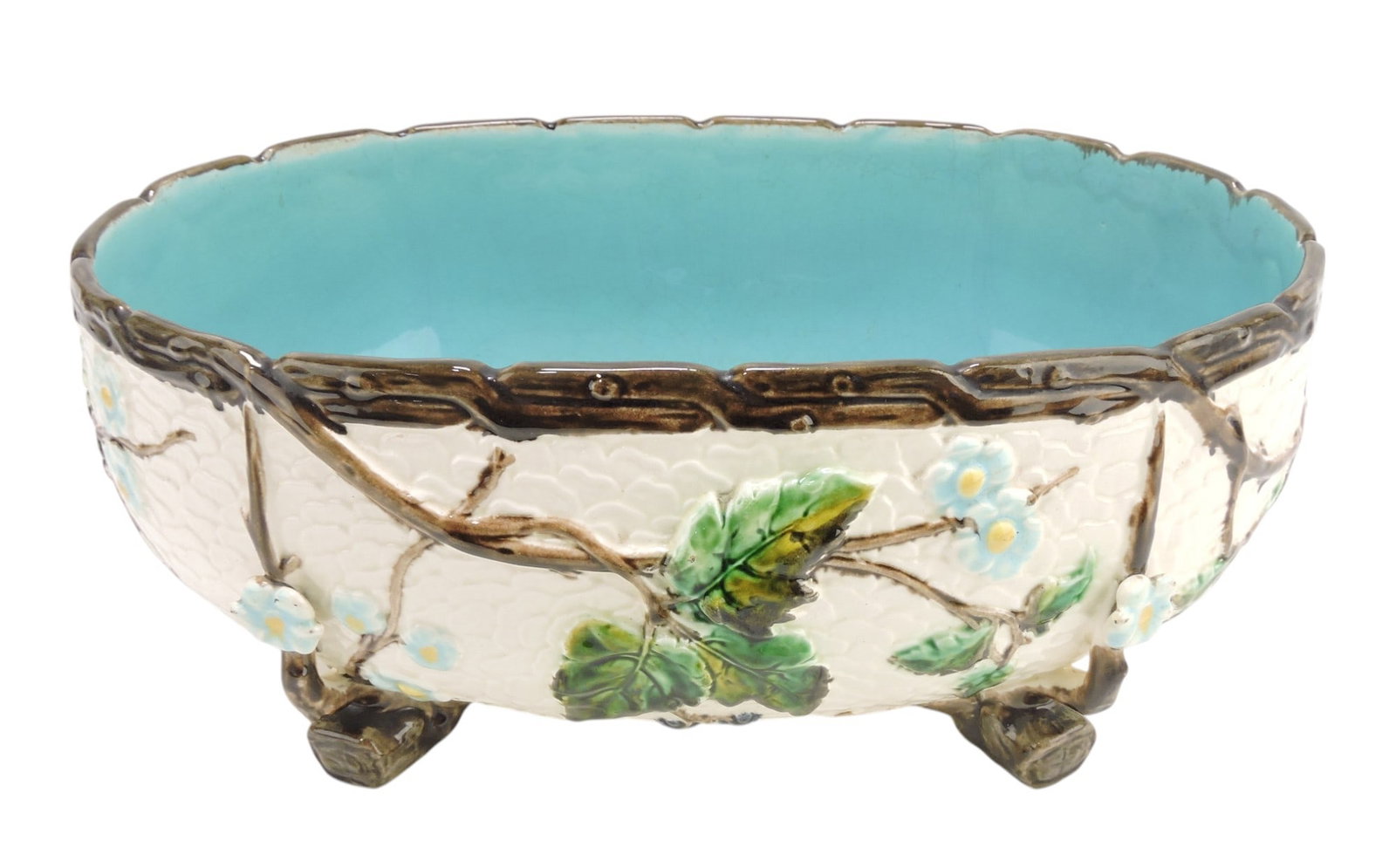 Majolica large oval table jardiniere (1 of 1)