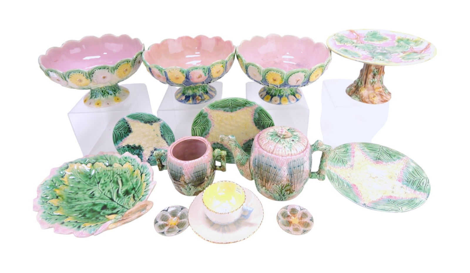 Etruscan majolica lot of 13 pieces, (1 of 1)