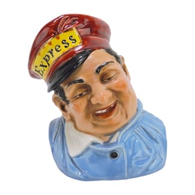 Julius Strnact majolica humidor of