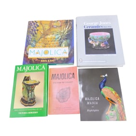 Majolica lot of 5 reference books