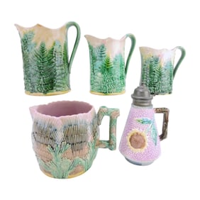 Etruscan majolica set of 3