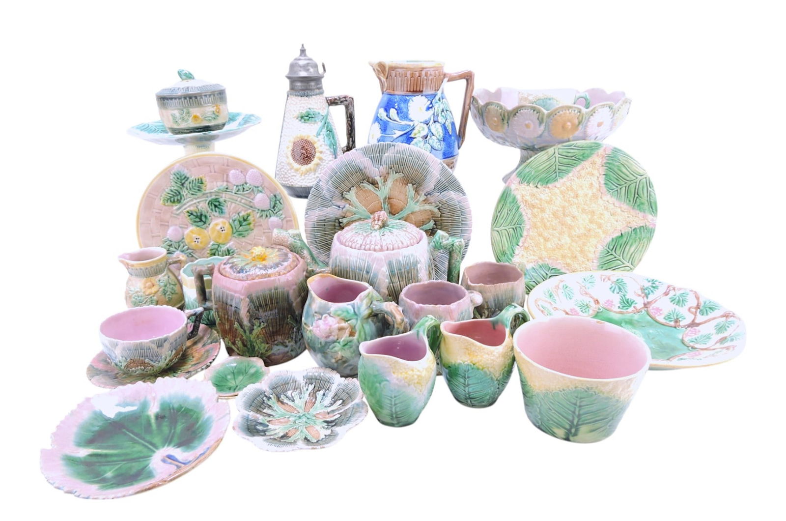 Etruscan majolica lot of 25 assorted (1 of 1)