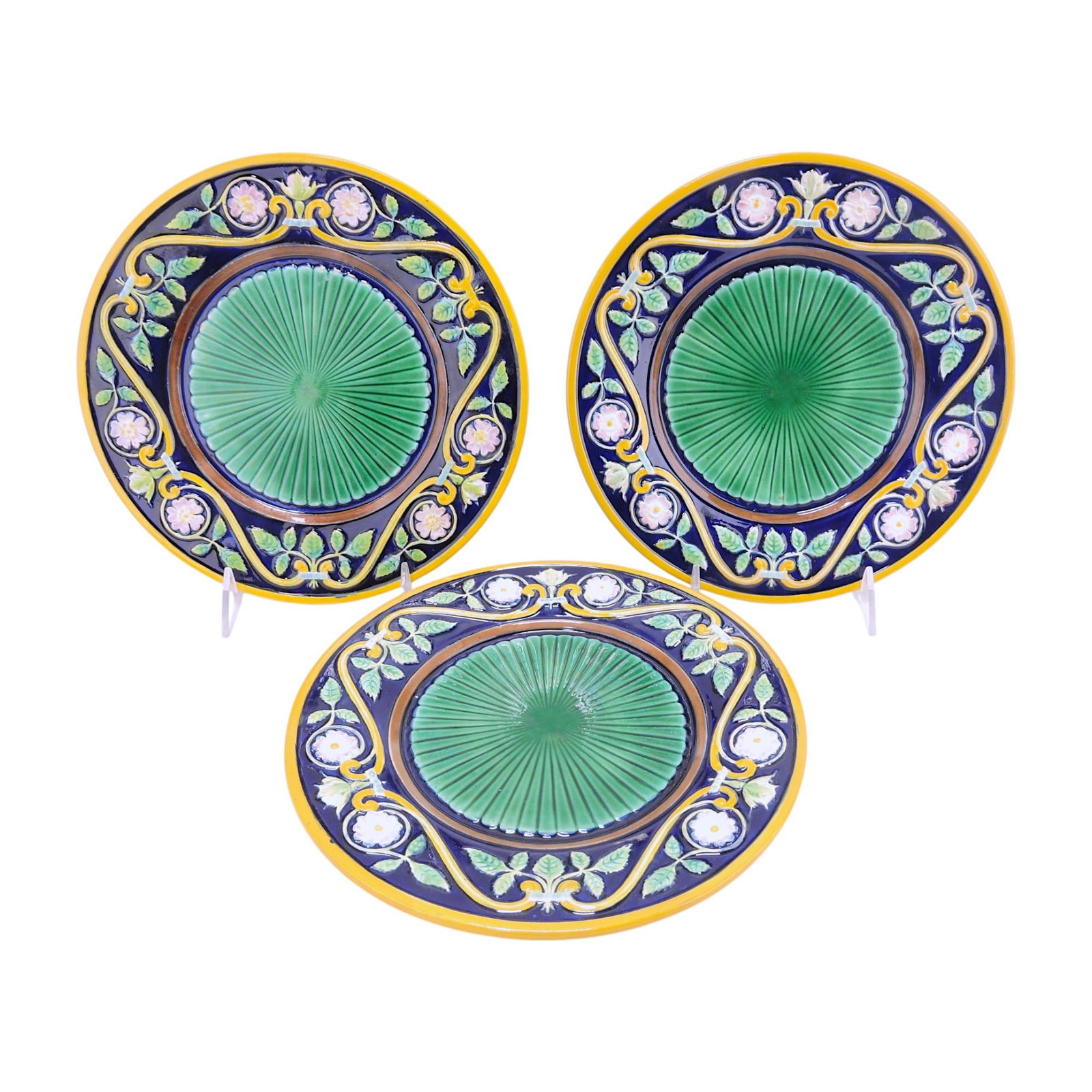 George Jones lot of 3 majolica (1 of 1)