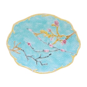 Wedgwood majolica coral on pebble