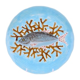 Holdcroft majolica fish and coral