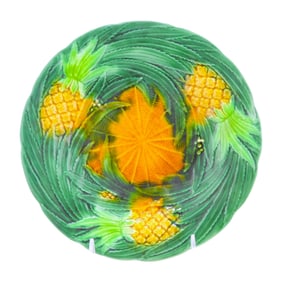 George Jones majolica 9" pineapple plate