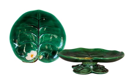 A pair of George Jones majolica