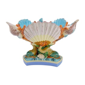Royal Worcester majolica table center