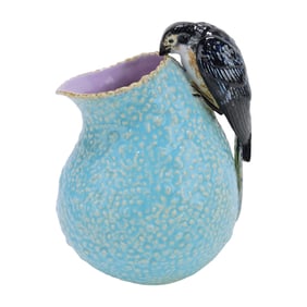 George Jones majolica swallow bird