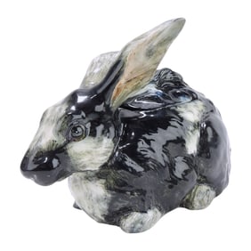 Rare Delphin Massier majolica