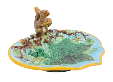 George Jones majolica server