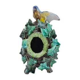 Hugo Lonitz majolica figure with