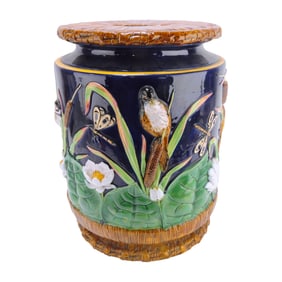 George Jones cobalt majolica