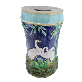 Forester majolica Numidian crane