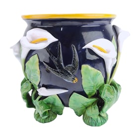 George Jones cobalt majolica