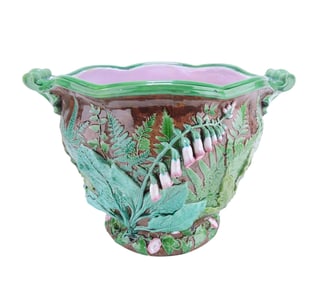 Minton majolica foxglove and fern