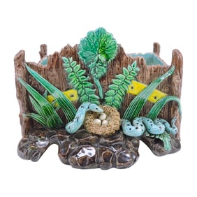 Hugo Lonitz Palissy style jardiniere