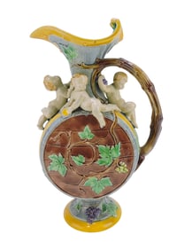 Minton majolica Hughes Protat ewer,