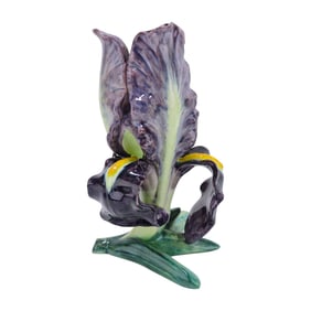 Massier (unmarked) majolica figural