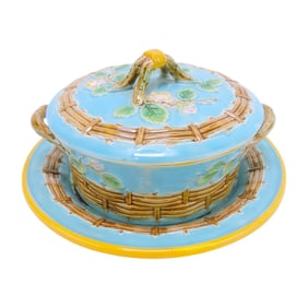 George Jones majolica apple blossom