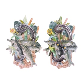 Fives Lille majolica rare pair