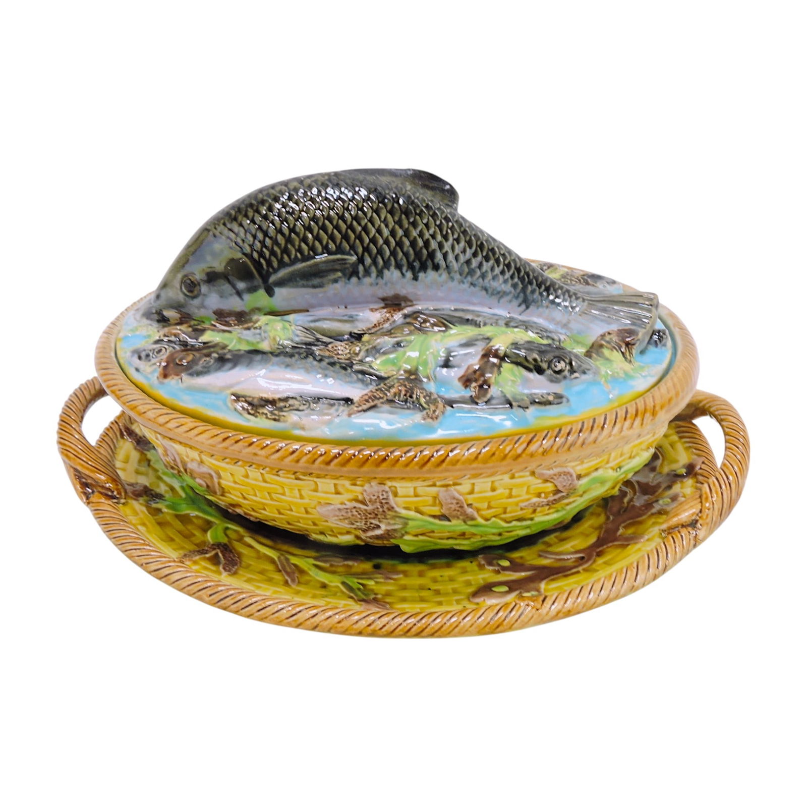 George Jones majolica pate` covered (1 of 2)