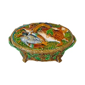 Minton majolica mallard game tureen