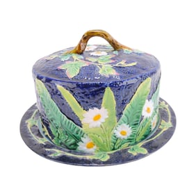 George Jones majolica daisy and