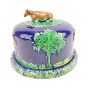 Adams & Bromley cobalt majolica