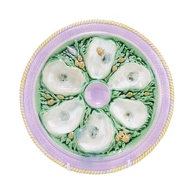 RARE Etruscan majolica 6 well