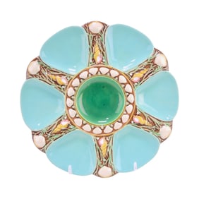 Minton majolica seafoam 6 well