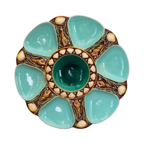 Minton majolica 6 well sea foam green