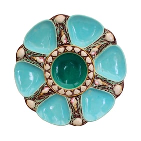 Minton majolica 6 well sea foam green