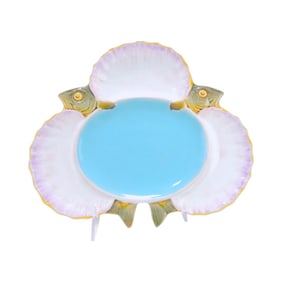 Minton majolica seafood plate