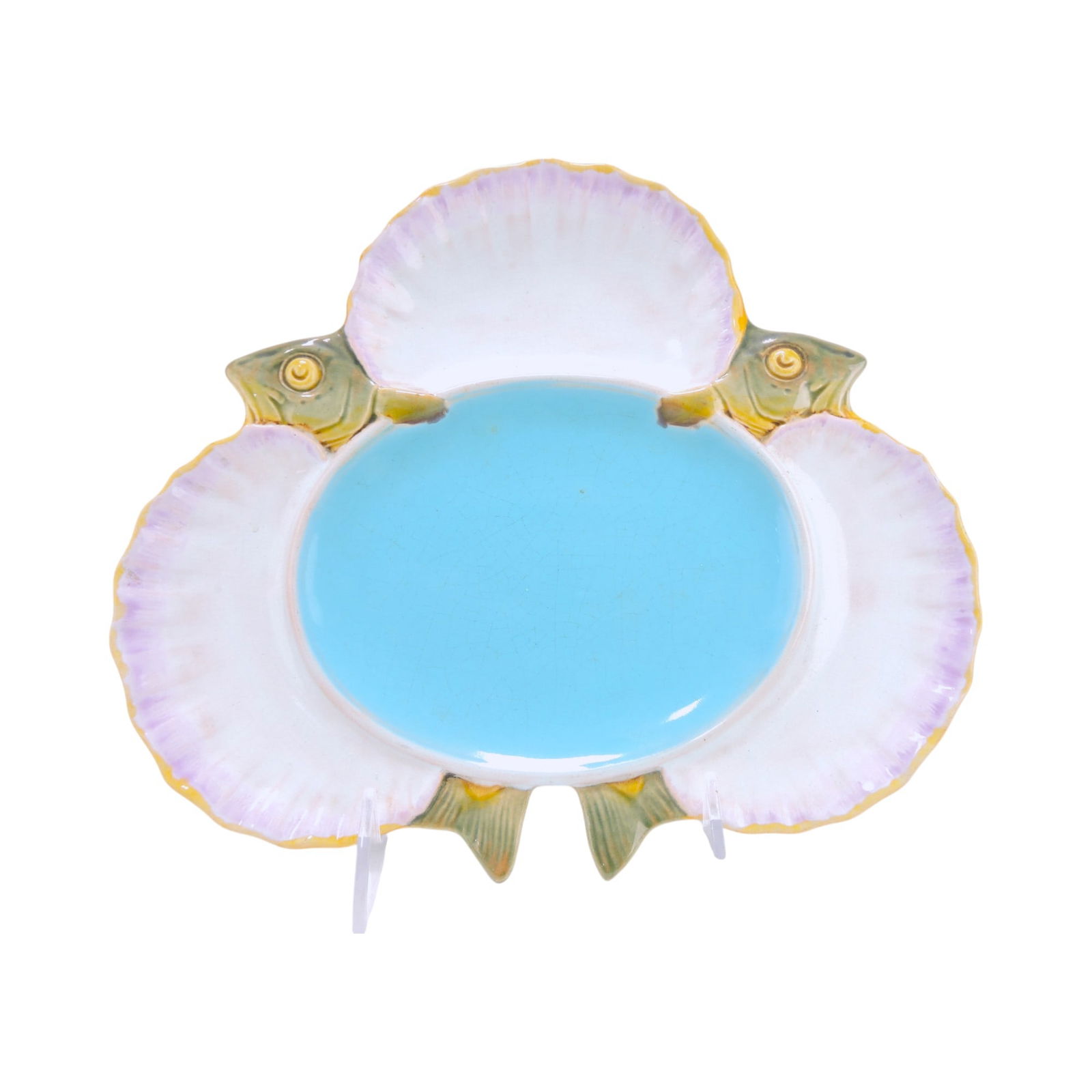 Minton majolica seafood plate (1 of 2)