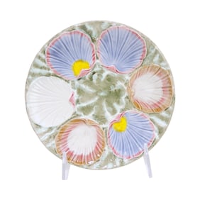 Wedgwood majolica six well oyster