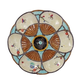 Fielding majolica insect and fan