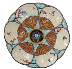Fielding majolica insect and fan