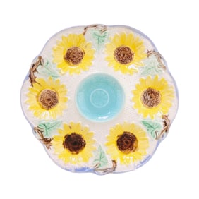 Samuel Lear majolica 6 well
